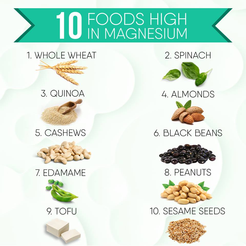 10 Foods High in magnesium